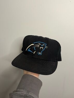 Vintage Carolina Panthers Plain Logo Snapback Hat New Era